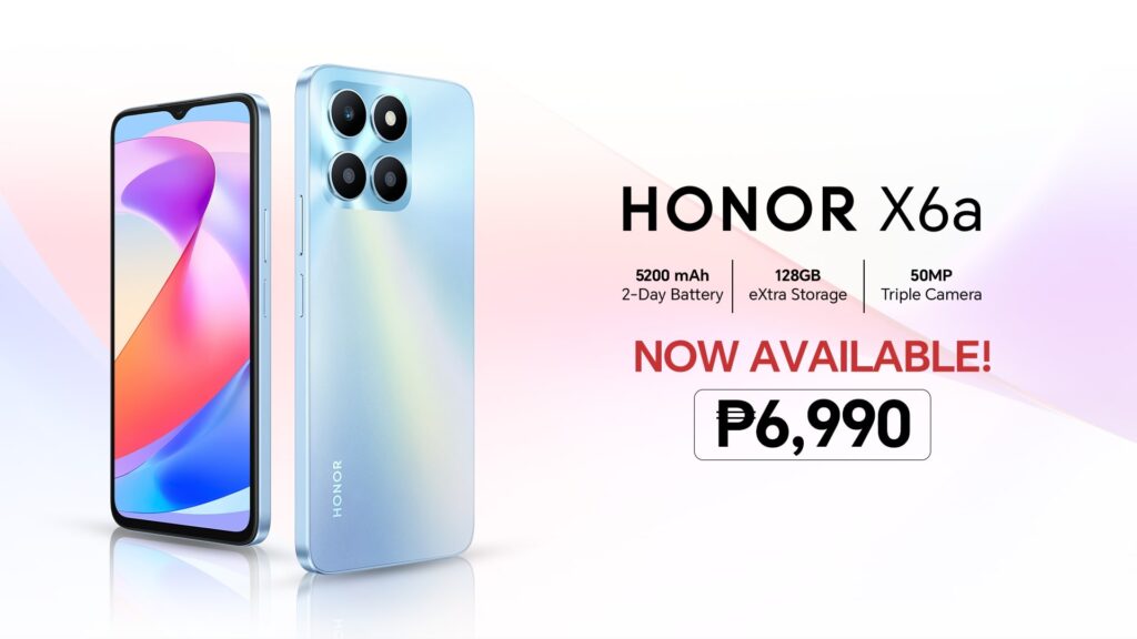 HONOR Sets New Standard with HONOR X6a, priced at only Php 6,990